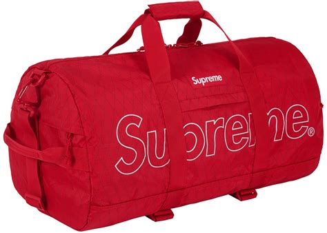 supreme duffle bag red fake|gucci supreme duffle bag.